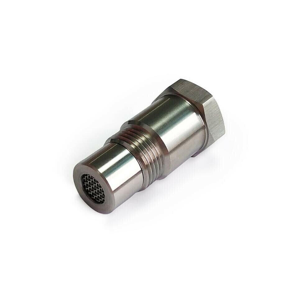 2 stk cel oxygen sensor eliminator adapter mini katalysator med filter  m18 x 1.5