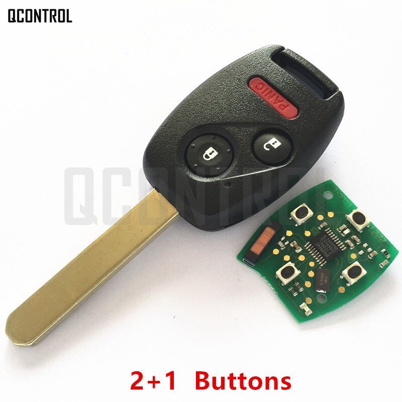 QCONTROL Car Remote Key Suit for Honda HLIK-1T Accord Element Pilot CR-V HR-V Fit City Jazz Odyssey Fleed 313MHz