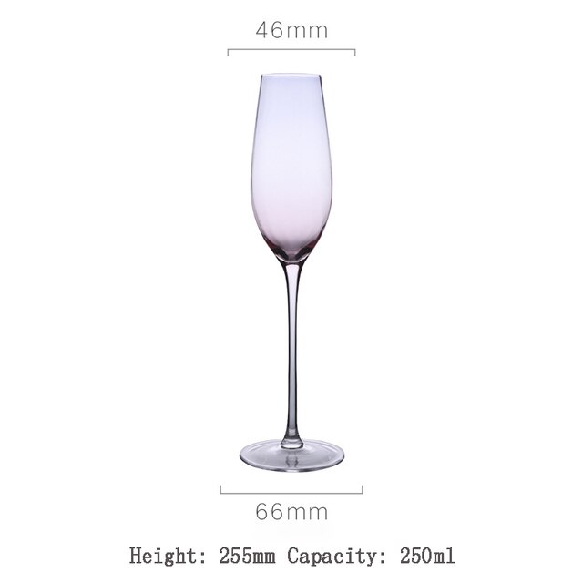 Verre à vin arc-en-ciel de couleur cristal, pour la cuisine et les produits ménagers: Champagne glass A
