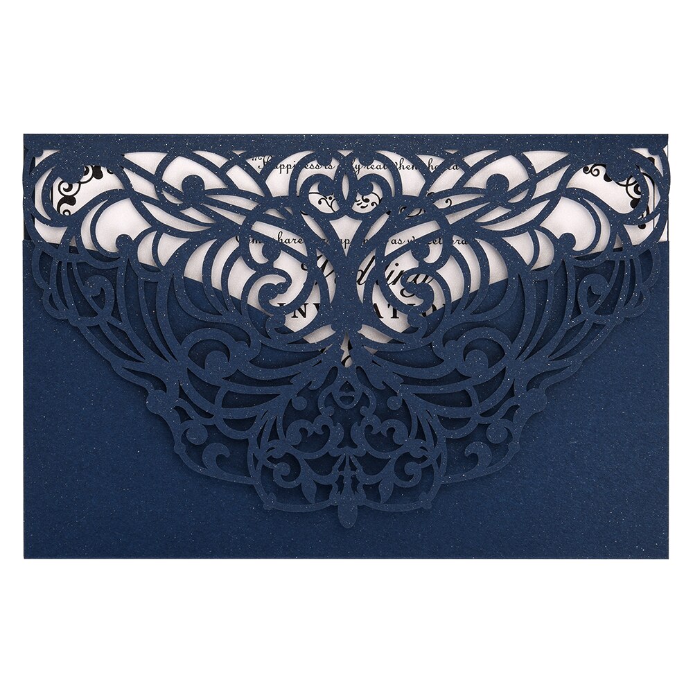 20Pcs Wedding Invitation Cards Pearl Paper Invitation Cards for Wedding Invitation Holder Wedding Birthday Anniversary Supplies