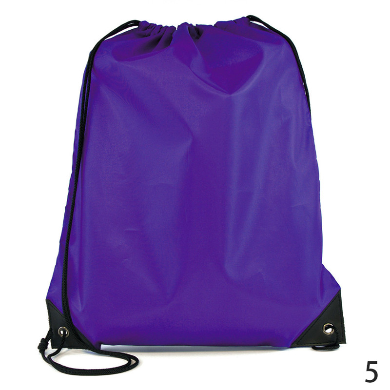freundlicher Tragbare Wasserdichte Sport Tasche Verdicken Kordelzug Gürtel Reiten Rucksäcke Fitnessstudio Kordel Schuhe Taschen tanzen Ballett PE Rucksack: Lila