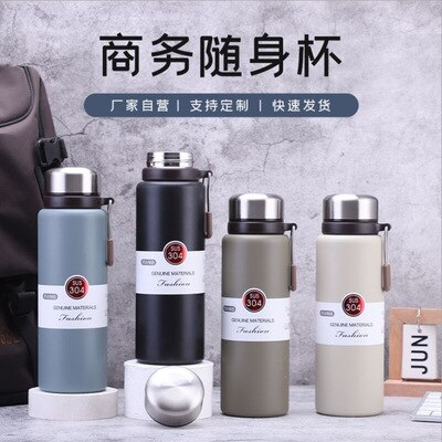 Portable thermal insulation water bottle tube outdoor sports fitness drinking water bottle plastic bottle thermal insulation pot