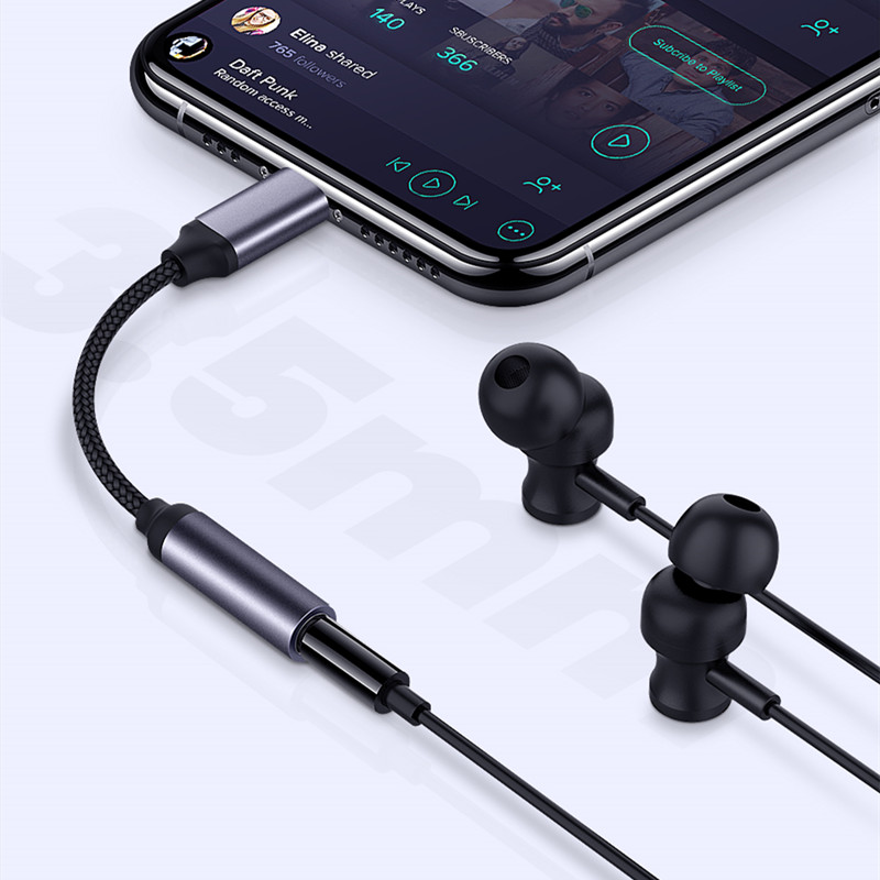 Lightning To 3.5mm Headphone Adapter 3 5 Mm Jack Adapter for IPhone 14 13 12 11 Pro Max XS XR X 3.5mm AUX Cable Adapter