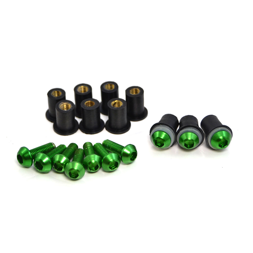 Kit de tornillos para parabrisas, Tuercas de carenado para Yamaha XJ600 XJ900 XJ400 XT600 R1 R6 R3 R25 R15 V3, Piezas de motocicleta