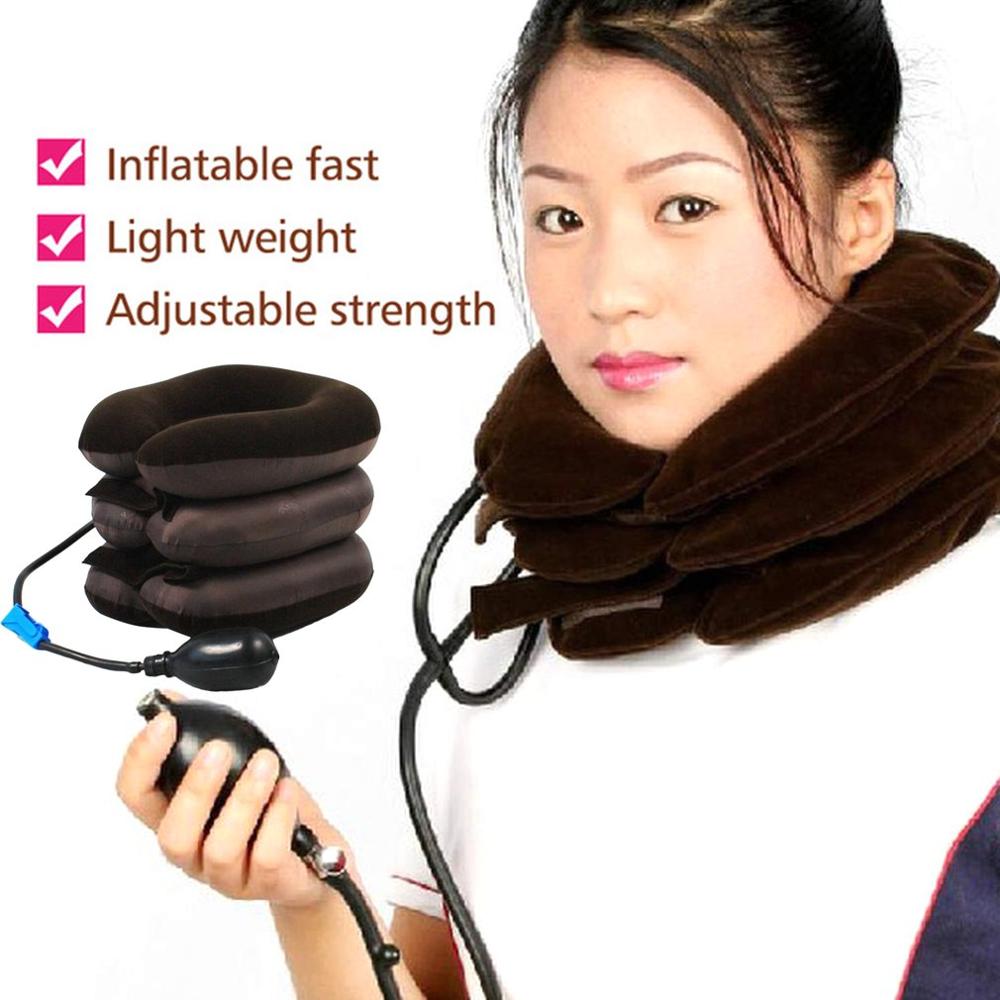 Opblaasbare Nek Halswervel Softbrace Device Unit Voor Hoofdpijn Head Terug Schouder Nekpijn Verlichten Massager Gezondheidszorg