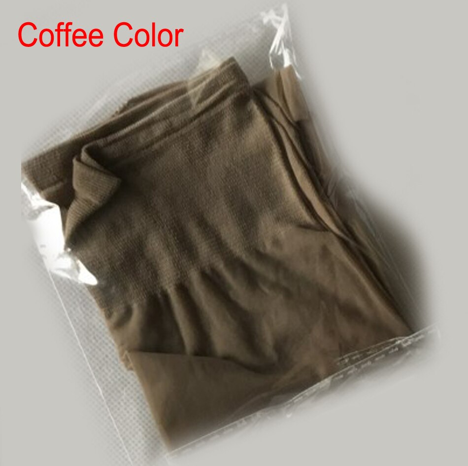 Girls Super Thin Silk Knee-high Socks School JK Style Black White Color Legwear Leggings: Coffee