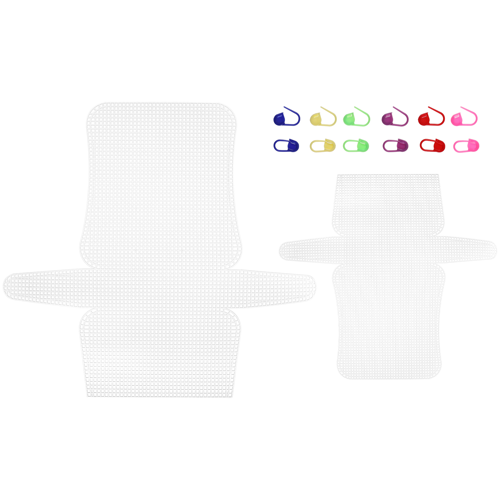 1 Set Knitting Bag DIY Kit Plastic Mesh Sheets DIY Crafting Handbag Kit Handbag Making Materials: Default Title