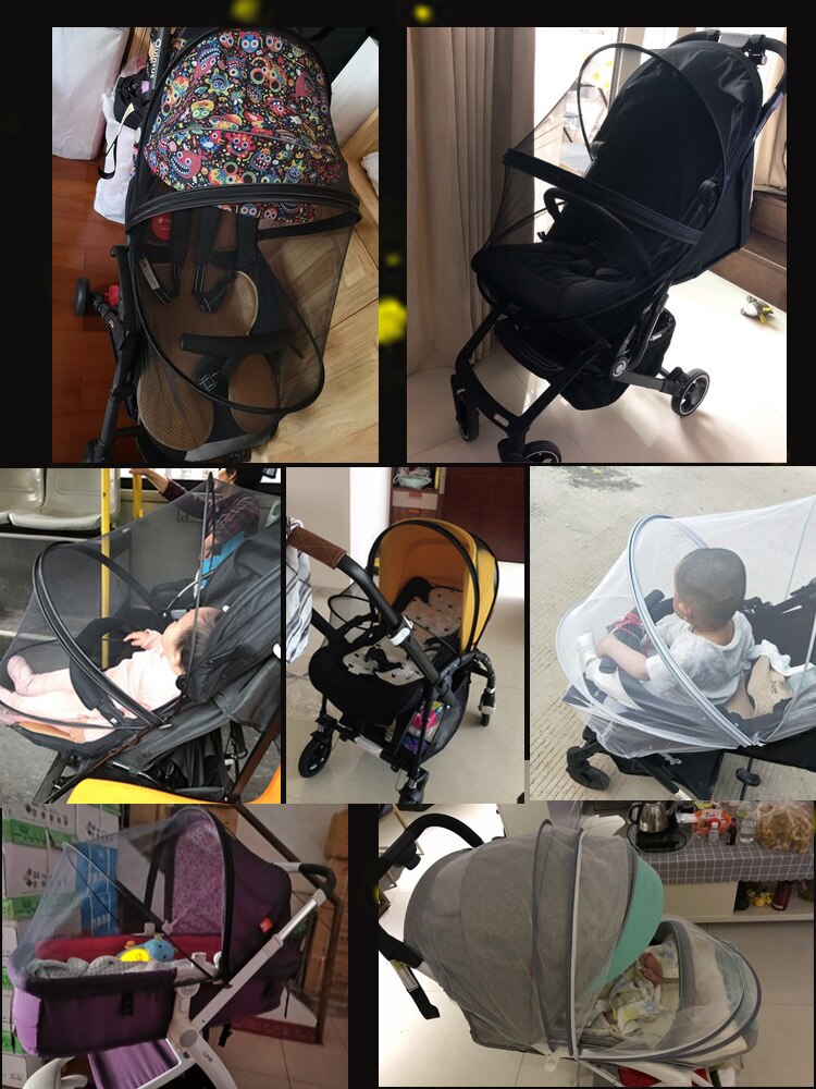 Accessoires de Protection contre les insectes volants, berceau pour enfants, Buggy en maille, couverture complète, filet anti-moustiques sûr, poussette pour bébé