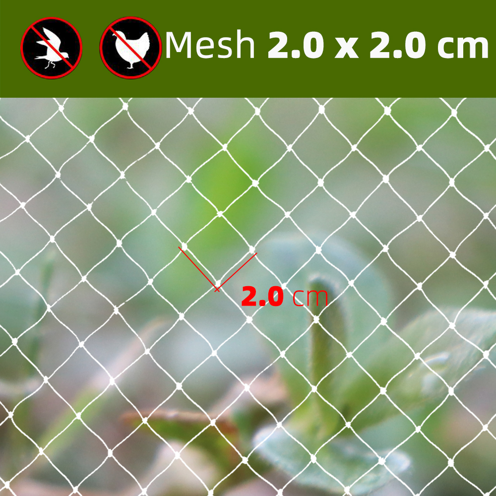 Red de Protección antiaves Extra fuerte, malla para plantas de jardín, protege las plantas, árboles frutales de aves, ciervos, aves de corral, el mejor cercado: L / Oro