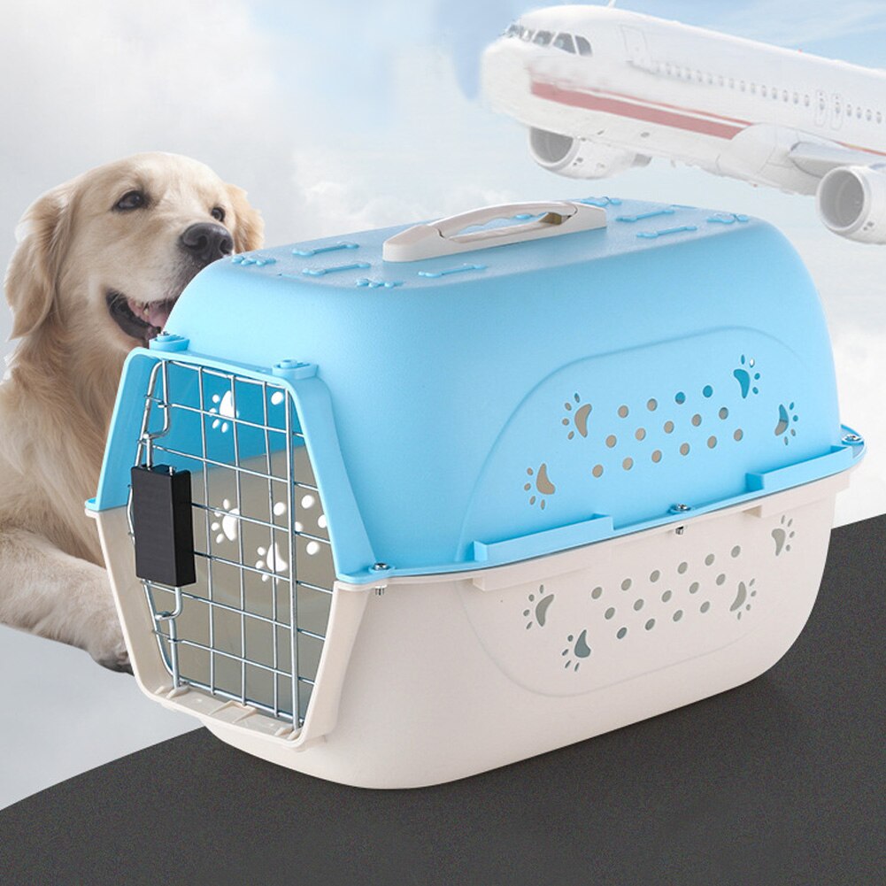 Carrier for Dogs Travel Pet Crate Portable Dog Cage Air transport Box Cage for Cat Breathable Outing Travel Luggage