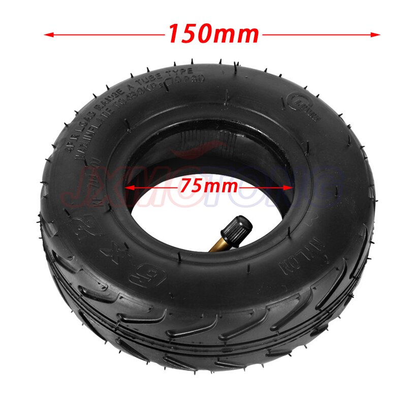 6X2 Inflatie 6 Inch Binnenste En Buitenste Band Voor Elektrische Scooter Wiel Stoel 6X2 Luchtband
