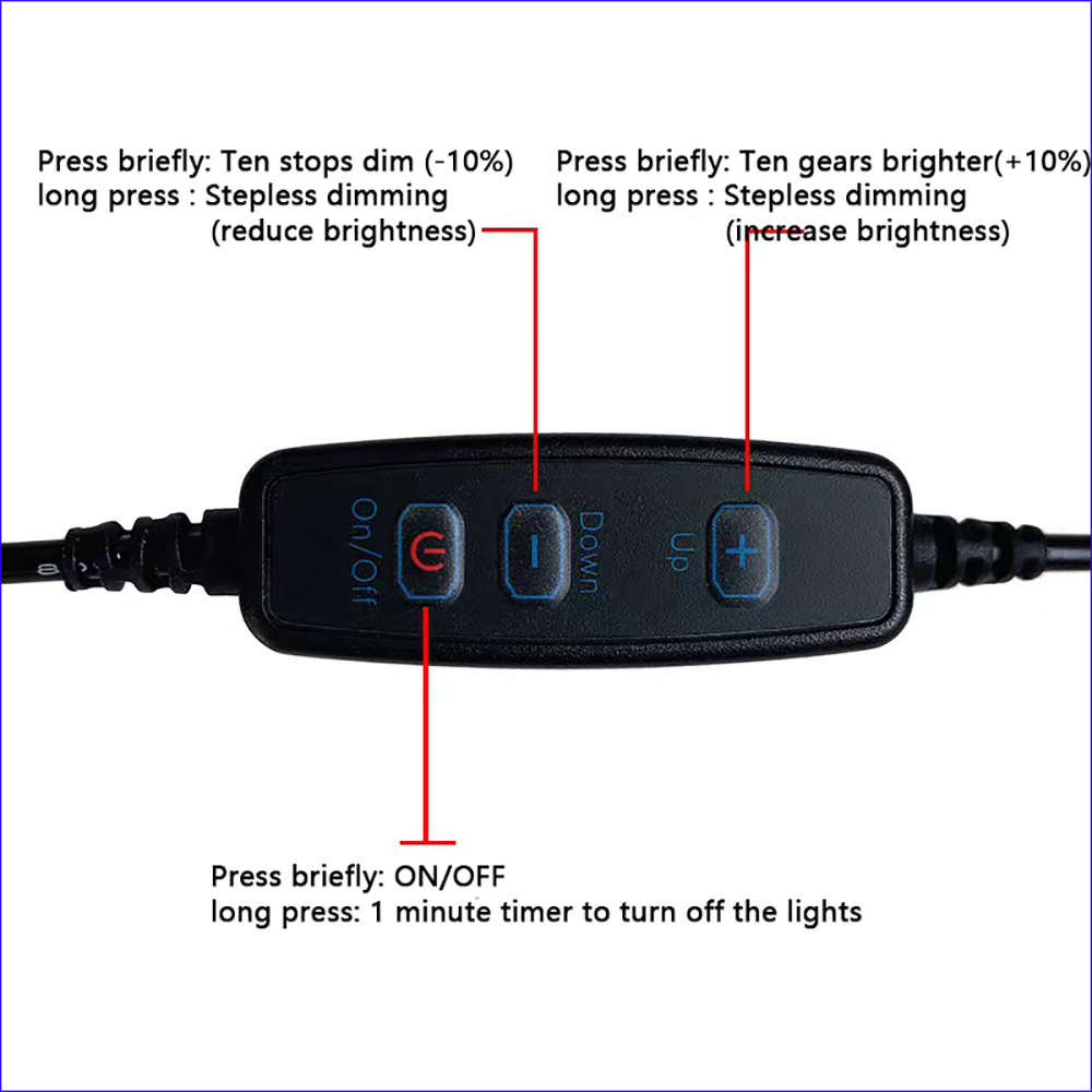 1 Stuks Dc 5V Dimbaar 5730 Smd Led Lamp 1W 2W 3W 4W 5W 10W Led Licht Kralen Wit Warm Wit Licht Met 10 Stappen Aan Te Passen Schakelaar.
