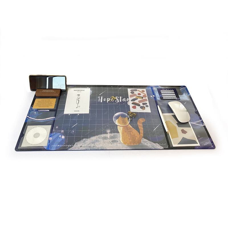 Oversized Waterproof Pu Mouse Pad Student Writing Pad Office Computer Desk Mat Laptop Cushion Desk Organizer with Calendar