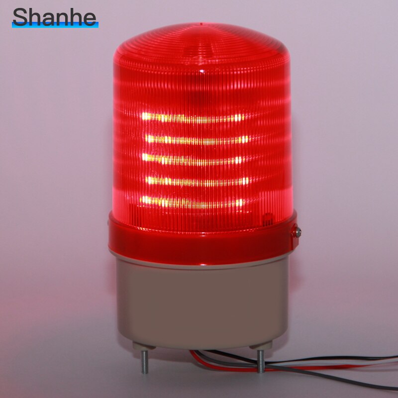 LED-1101 Avec voix Rotatif rotatif LED stroboscope Lampe D&#39;alarme sirène de lumière jaune bleu rouge vert LED avertissement lumière 12V 24V 110V 220V