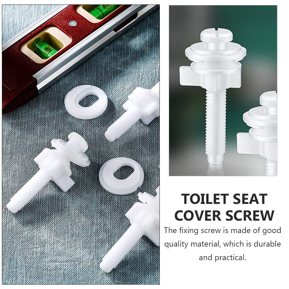 4pcs Toilet Screw Accessories Toilet Seat Lid Screw Fixators Toilet Accessories