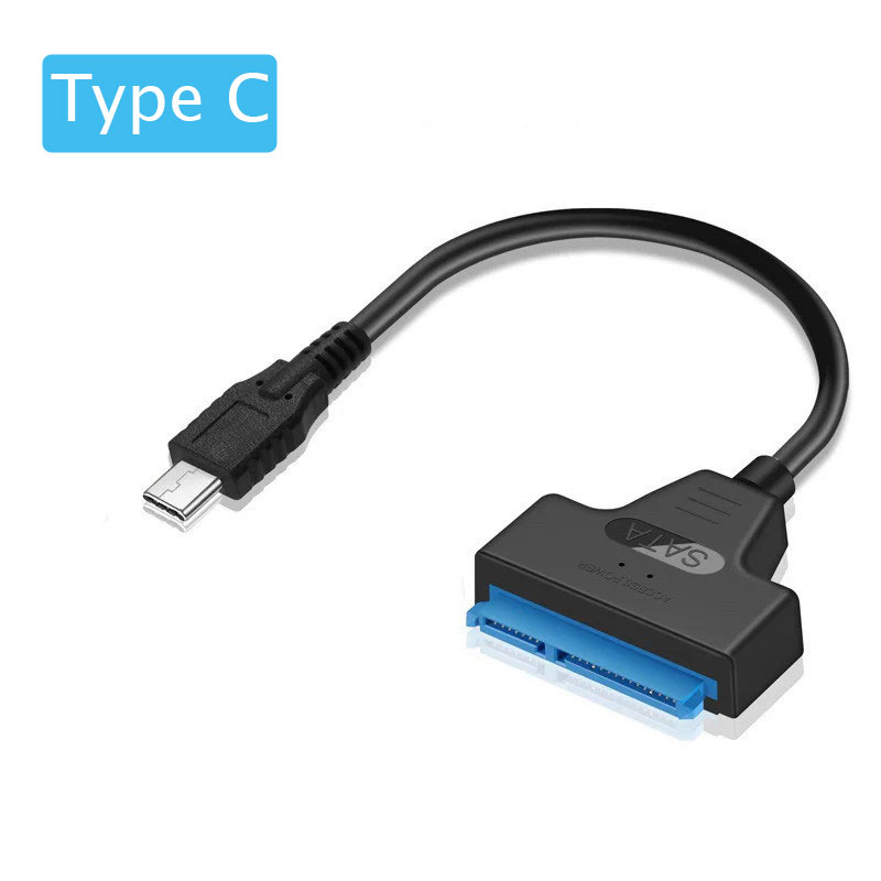 Cable SATA a USB 3,0/2,0 de hasta 6 Gbps para disco duro externo HDD SSD de 2,5 pulgadas, adaptador de 22 Pines, Cable USB 3,0 a SATA III: Rosa
