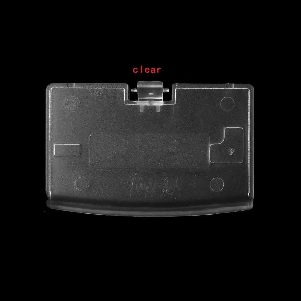 Battery Cover Back Door Lid Replace For Nintendo Gameboy Advance GBA Console: clear
