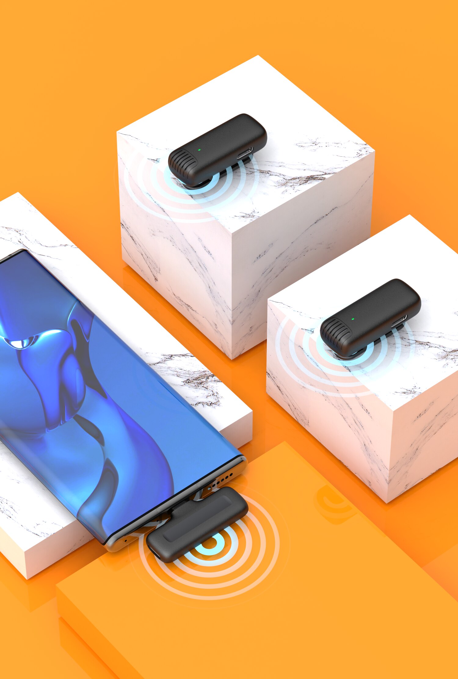 Kabelloses lavalier-mikrofon, plug-and-play-funkmikrofon kompatibel mit iphone und android, mikrofon mit automatischer synchronisierung und rauschunterdrückung für aufnahmen