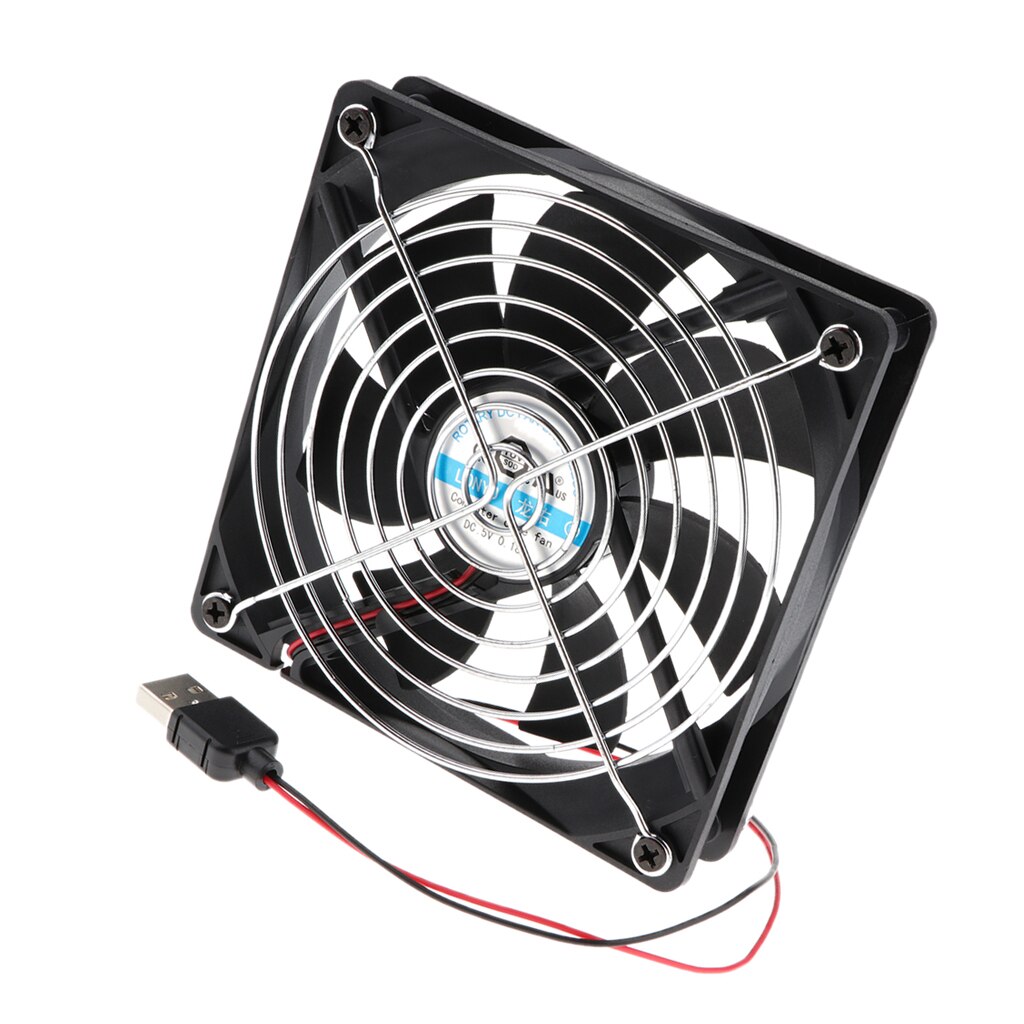 Quiet 120mm USB Cooling Fan For Receiver DVR Silent