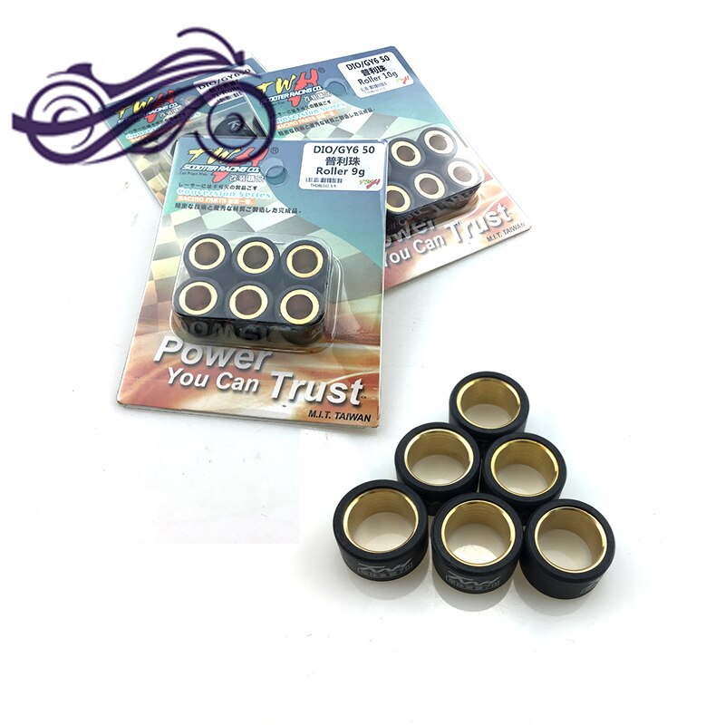 Taiwan TWH performance racing variator roller set clutch bead 16x13mm for honda Scooter GY650 80139QMB/QMA ZX Dio50 AF28 Scooter