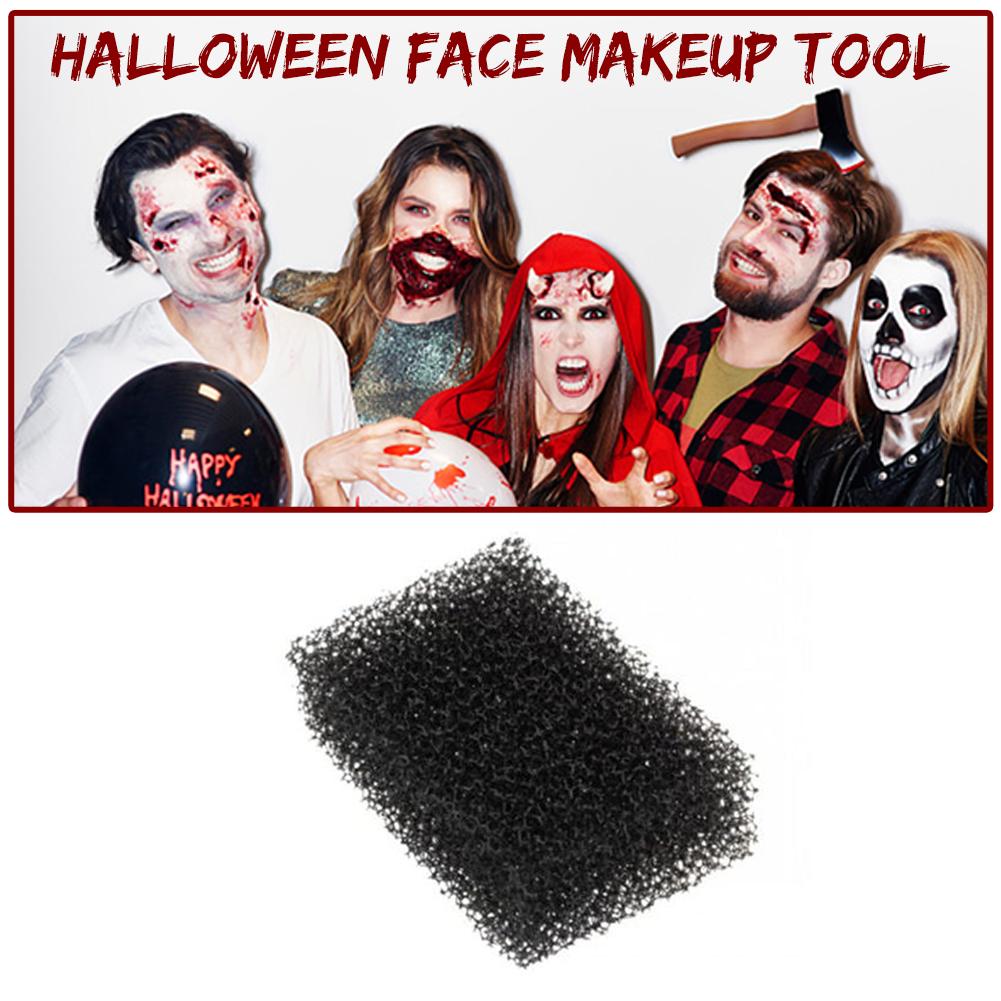 1 stk sort prik malesvamp halloween ansigt paniting makeup værktøj specialeffekt maling skrubbe værktøj