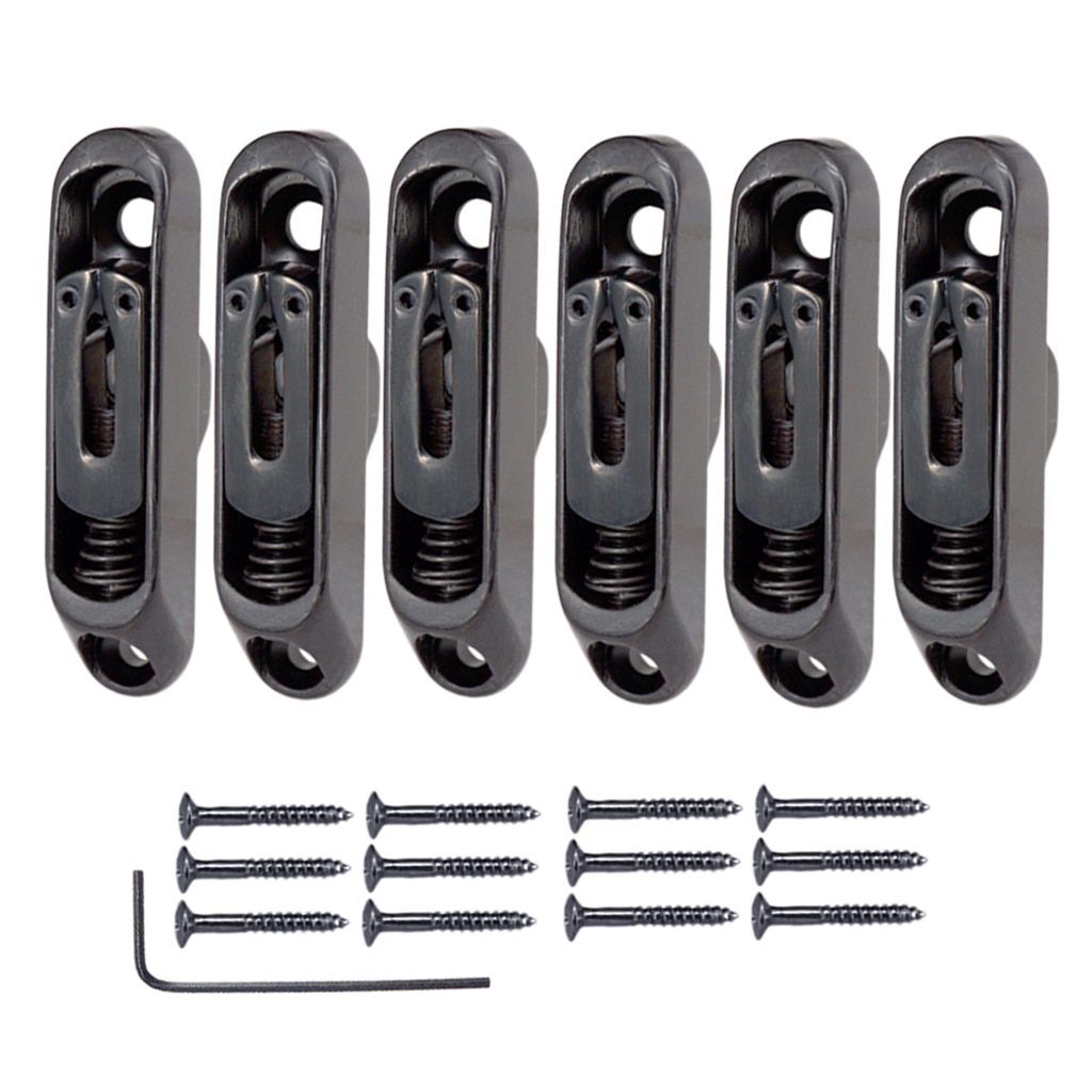 Juego de 6 uds. De silletas de puente individuales para guitarra de 6 cuerdas