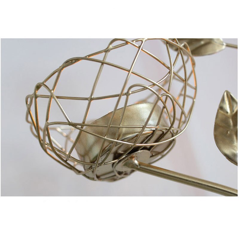 Nordic wrought iron golden bird aroma candle holder decoration romantic table tabletop decoration small furnishings 1PCS