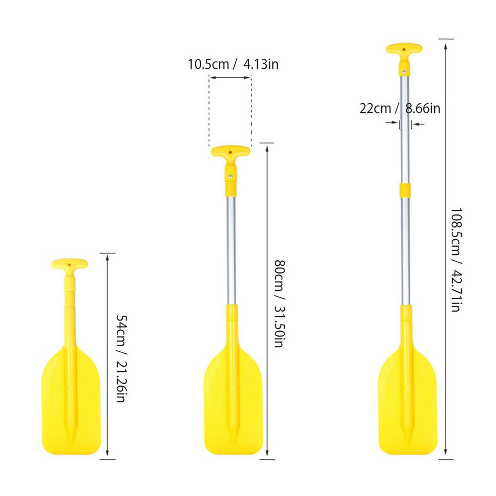 1Pcs Telescopic Paddle Portable Collapsible Adjustable Aluminum Alloy Oar Safety Boat Accessories Kayak Paddle