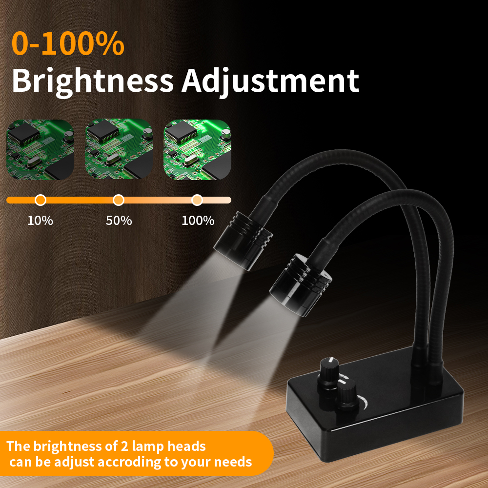 LED Microscope Light Source Gooseneck Lamp Illuminators for Industrial Camera Digital Microscope Phone Soldering Repair Welding