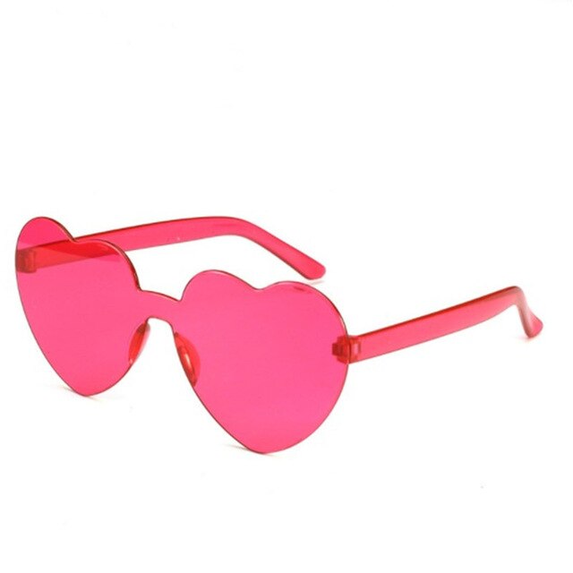 Mode Randloze Vintage Cloud Kwastje Steampunk Zonnebril Vrouwen Mannen Frameloze Punk Rijden Bril Shades UV400 Oculos: Rose Red