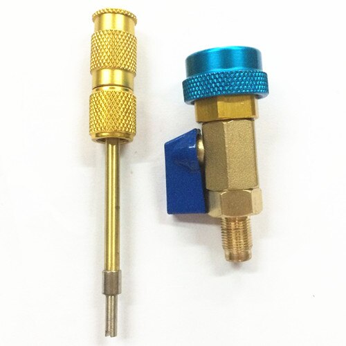 auto car AC repair tool kit R134A air conditioner blue low pressure valve core quick remover conditioning installer