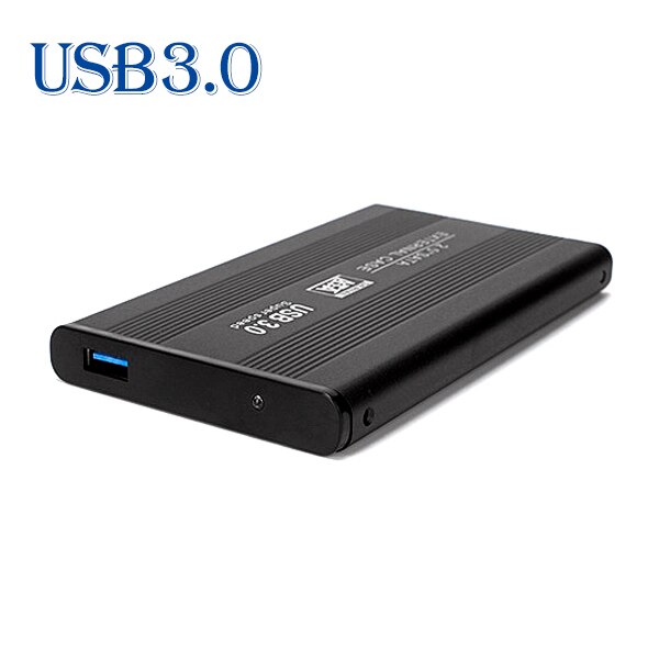 Caixa de disco rígido externo do caddy usb2.0 de sata3 de 2.5 polegadas: USB3.0-Black