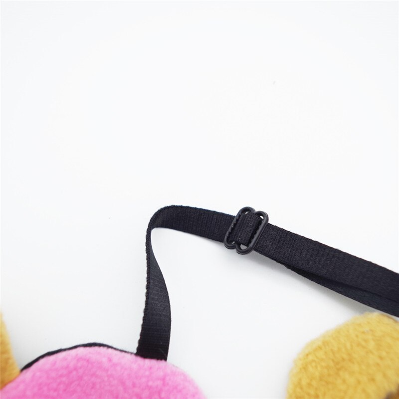 1 Pcs Cartoon Animals Shape Sleeping Eye Mask Soft Plush Travel Sleeping Blindfold Durable Eyepatch Travel Accessories