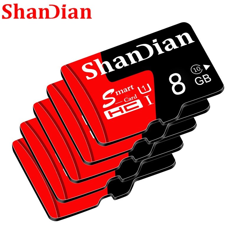 Shandian Smast Sd-kaart U3 4K Video Klasse 10 Hoge Snelheid Geheugenkaart 128 Gb 64 Gb 32 Gb 16 Gb U1 Klasse 10 Sd Card Voor Telefoons Camera 'S