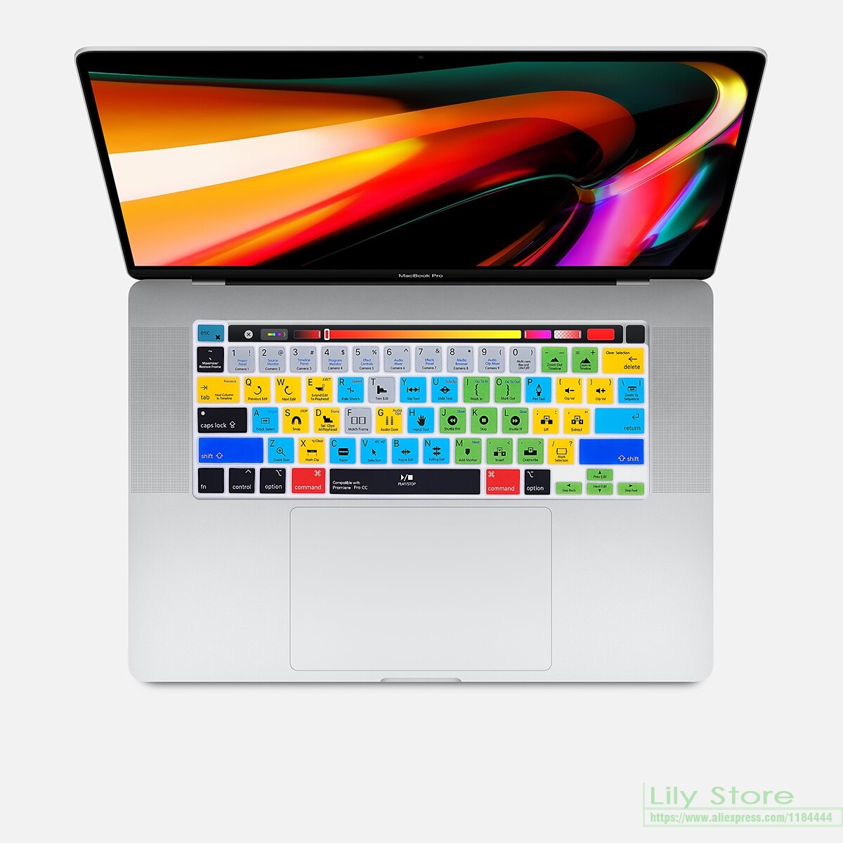 for MacBook Pro 16 A2141 for MacBook Pro 13.3 inch M1 A2338 A2251 A2289 Premiere Pro CC Shortcut Hotkey Keyboard Cover Skin