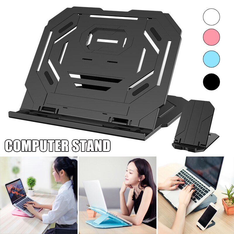 Adjustable Laptop Stand Computer Desk Tablet Notebook Holder Bracket Standing Desk Accessories DU55