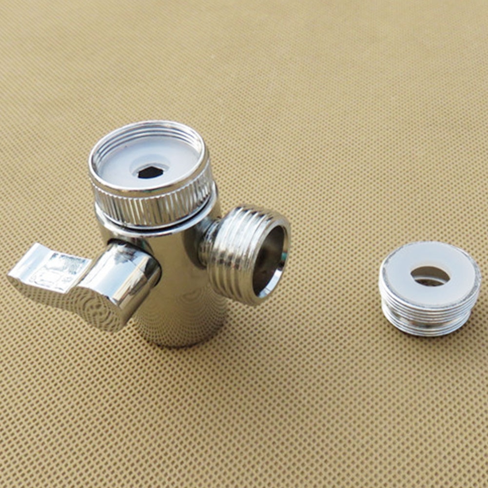 Faucet Valve Diverter Sink Valve Water Tap Faucet Splitter Adapter Home Bathroom Brass Kitchen Diverter