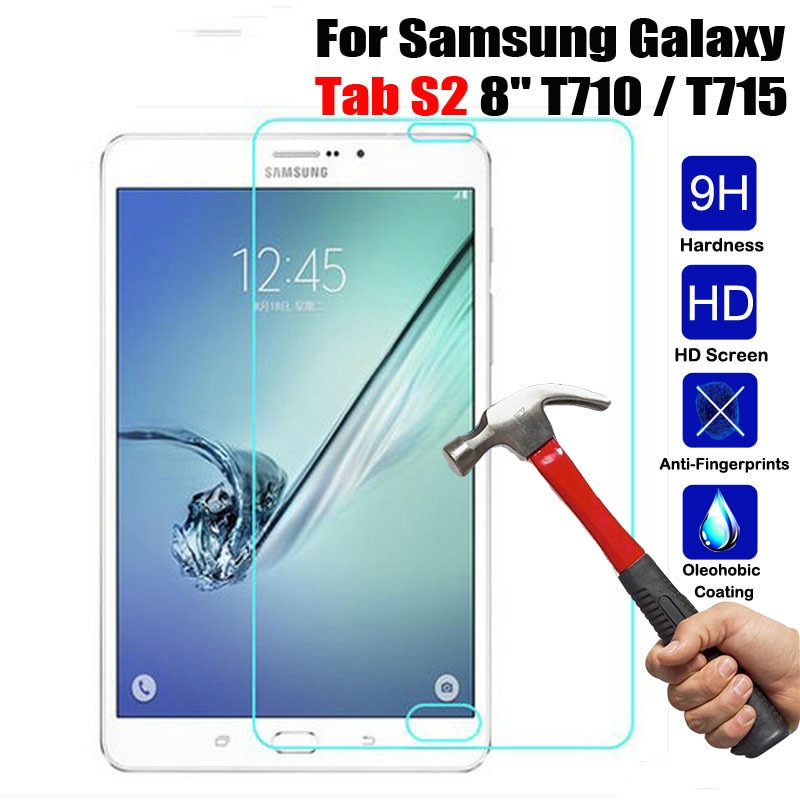 2 stks Gehard Glas Screen Protector Beschermfolie Voor Samsung Galaxy Tab S2 8.0 T710 T715 SM-T719 0.3mm LCD tablet
