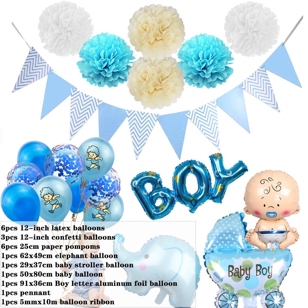 Amawill kön avslöja ballonger set flicka eller pojke gobeläng fest bakgrund tyg baby shower ballong aktivitet dekorationer barn: 1