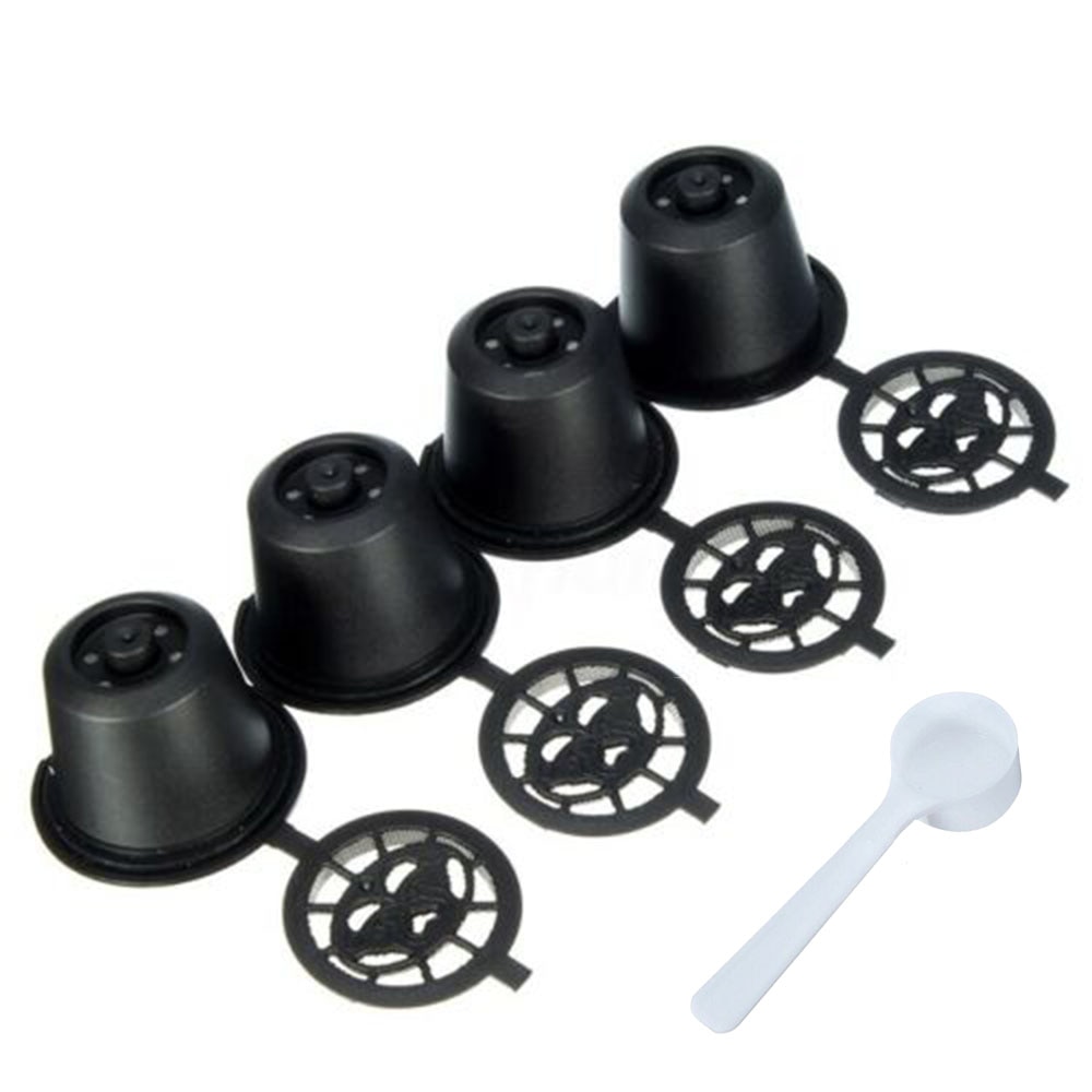 5Pcs Coffee Capsule Cups Spoon Kit For Nespresso Q4X8 Machine Tools Accessories