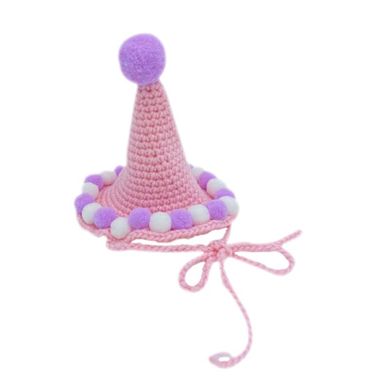 1 Pc Wollen Gebreide Beanie Verstelbare Gebreide Cap Modieuze Decoratieve Pet Hoed (S)