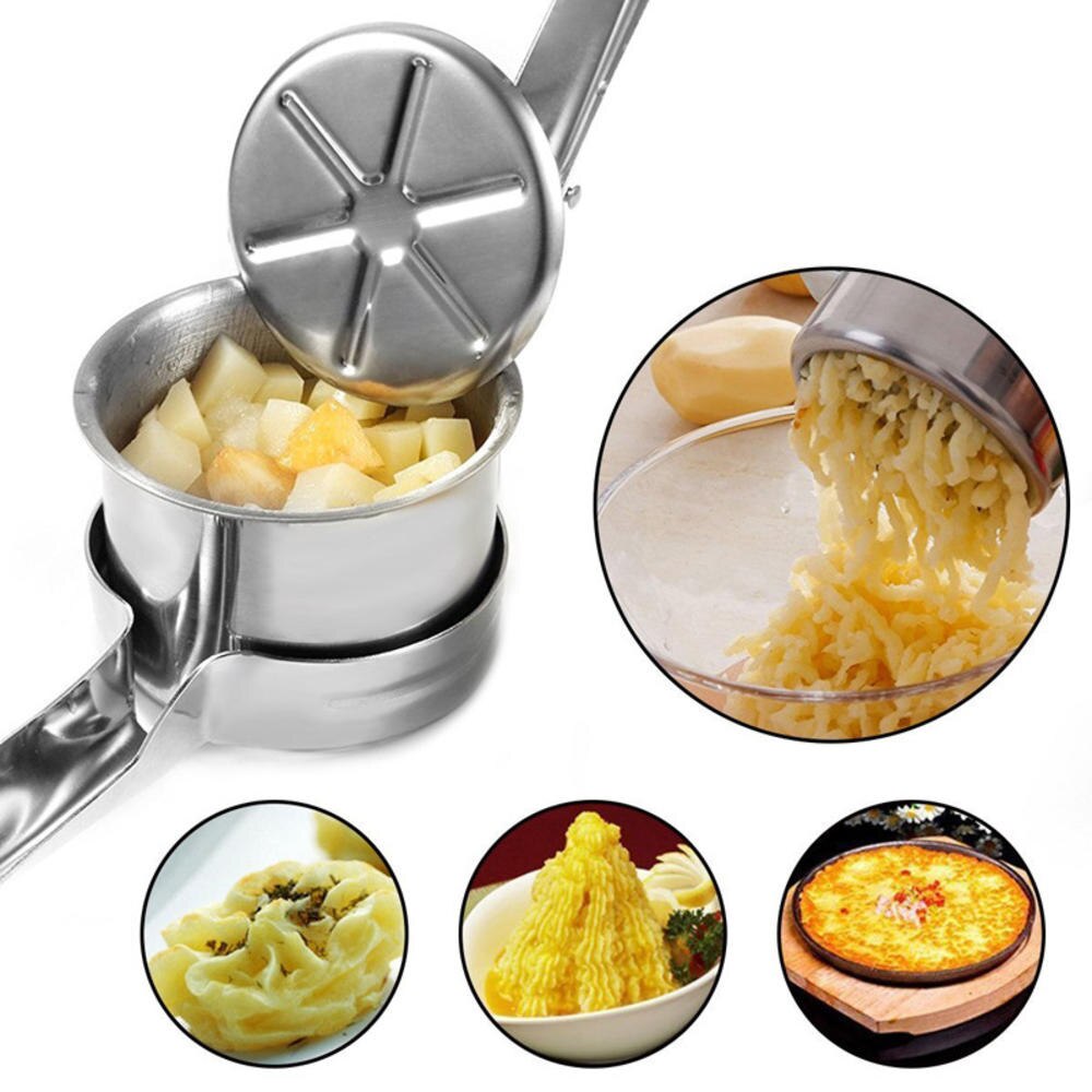 Potato Pumpkin Masher Stainless Steel Vegetable Fruits Puree Pressing Tool Grinder Food Mashing Kitchen Accessories