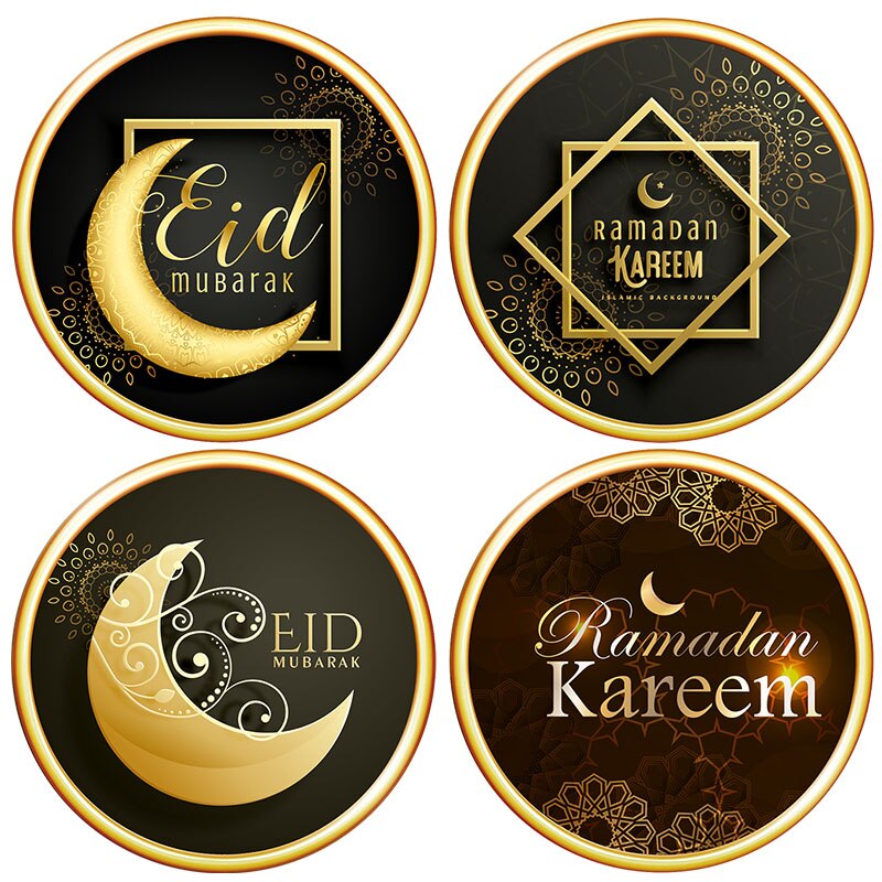 Ramadan Raamstickers Eid Mubarak Decoratie Maan Lantaarn Raam Klampt zich vast voor Woonkamer Slaapkamer