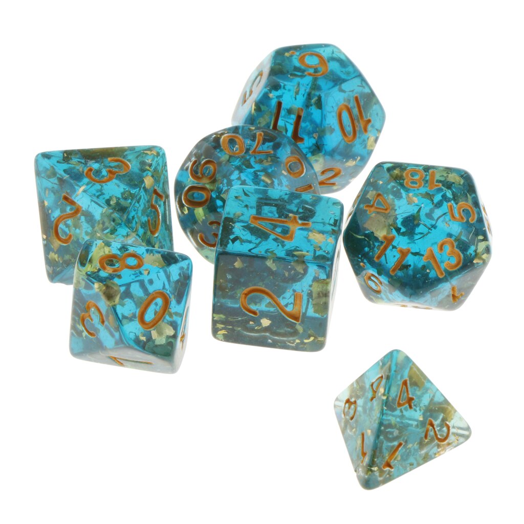 Pack of 7 Polyhedral Dices Table Board Games Party KTV for Dungeon & Dragons DND Dice Set Party Game Dices Hobby & Collectibles: A