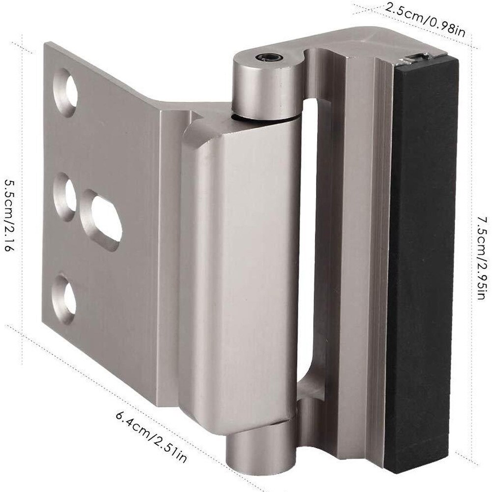 Aluminium Alloy U Door Reinforcement Lock 3"defender Security Door Lock Home Child Proof Door Stopper Security Door Lock