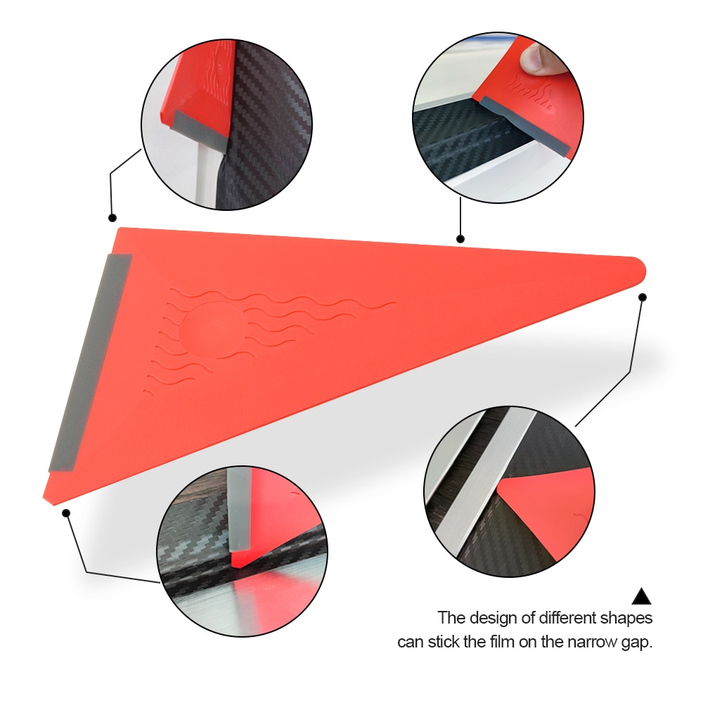 FOSHIO Auto Zubehör Kit Carbon Fiber Vinyl Wrapping Werkzeuge Auto Film Aufkleber Wrap Schaber Messer Fenster Tönung Rakel Set