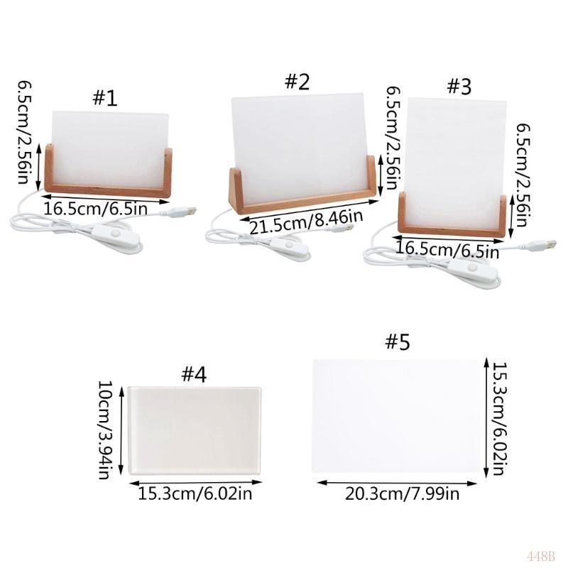 448b SUBLIMATION Cadre photo vierge en vierge avec lumière LED support support pour imprimerie machines à chaleur à