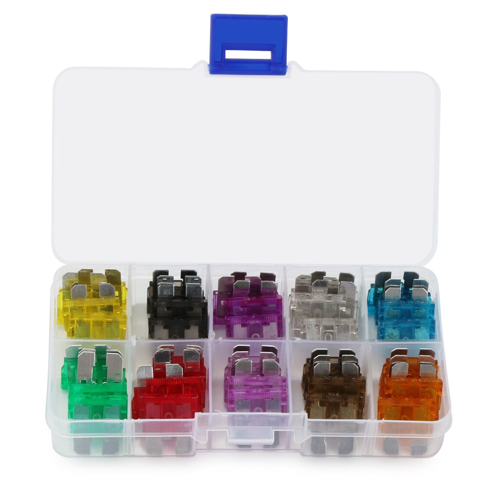 50PCS Auto Sicherungen Auto Klinge Typ Sicherung Set Lkw für Volkswagen VW golf mk5 golf mk3 polo 9n 6r 6n scirocco tiguan