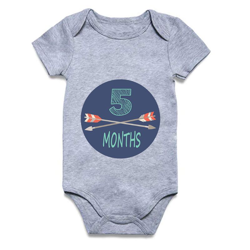 12 Pcs/set 1-12 Month Sticker Baby Photography Milestone Memorial Monthly Newborn Kids Commemorative Card Number Photo Props