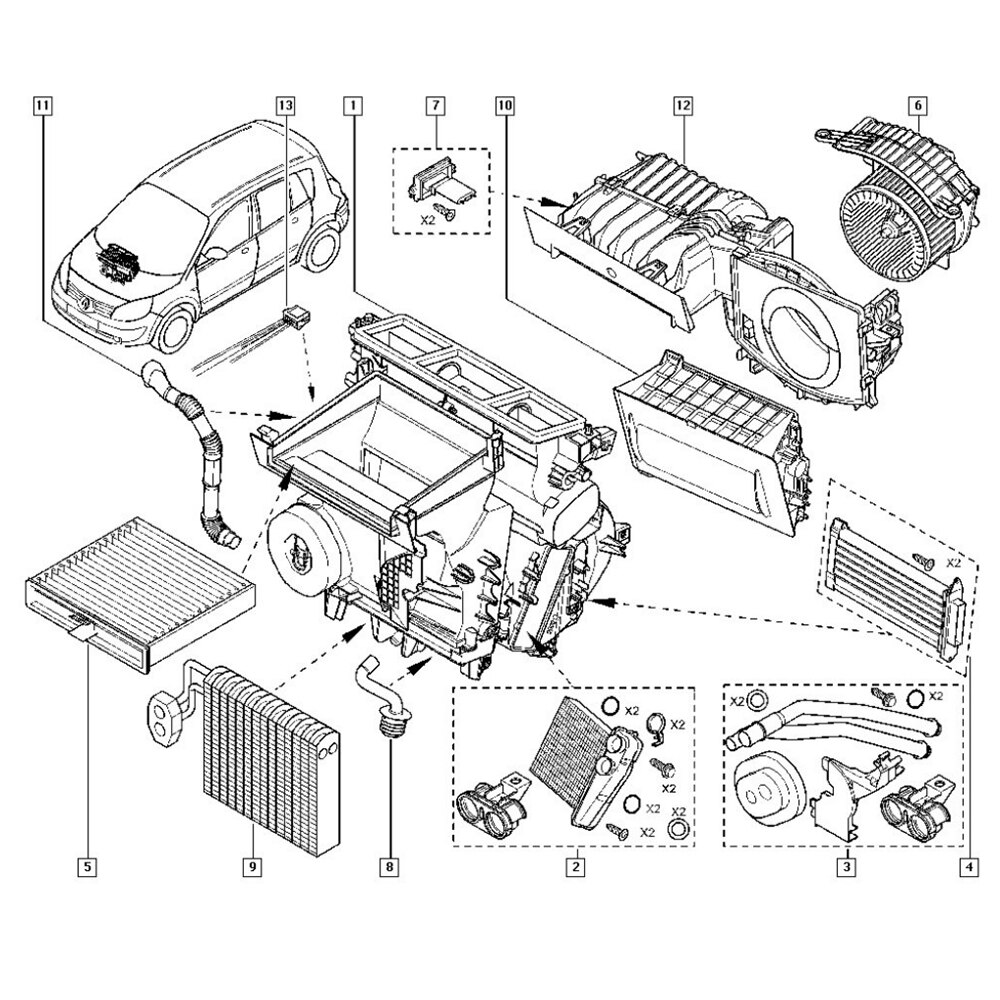 Heater Blower Fan Resistor Replacement Parts for Renault Grand Scenic support